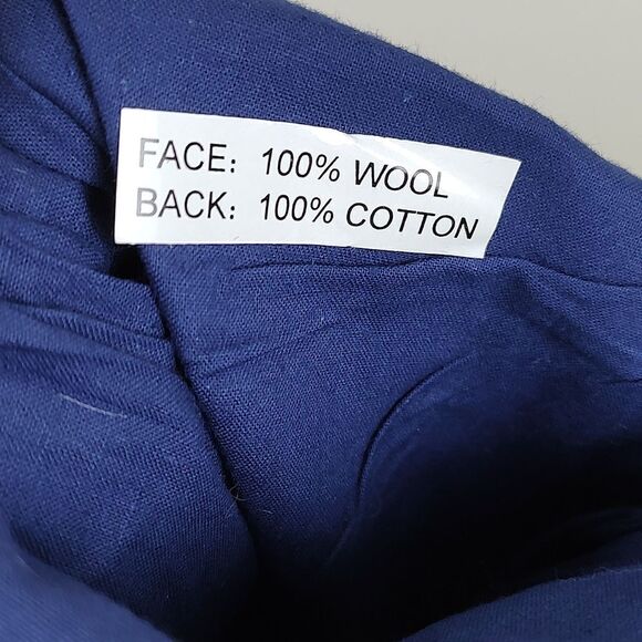 Wool Needlepoint Snowman Christmas Stocking Cotton Velvet Backing Vintage - Picture 5 of 7